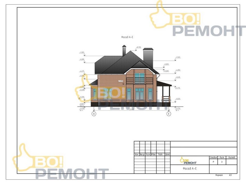 Проект двухэтажного дома с гаражом-102